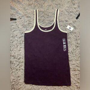 NWT Vintage Y2K plum lace GAP tank top sz XL